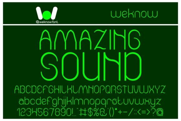 Amazing Sound: The Premium Display Font for Handmade Brands