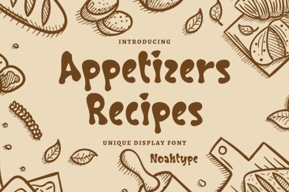 Appetizers Recipes: The Display Font That Elevates Small Business Branding