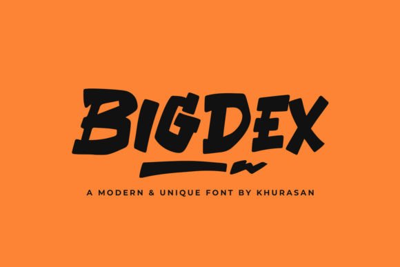 Bigdex: A Bold Display Font for Modern Branding