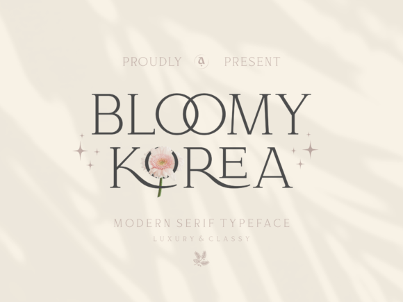 Bloomy Korea: The Premium Display Typeface for Authentic Branding