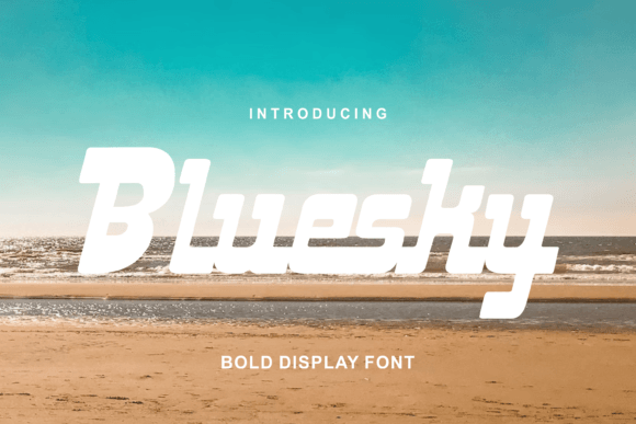 Bluesky: A Futuristic Display Font for Modern Editorial Design