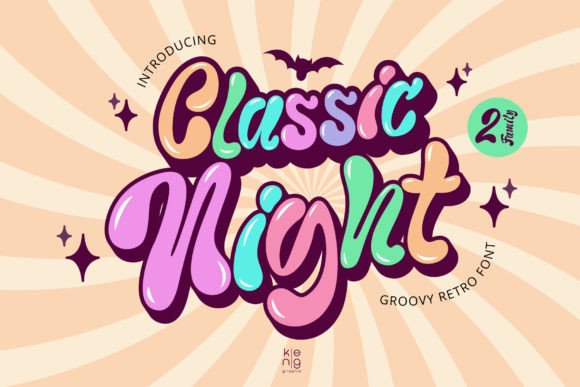 Classic Night: The Retro Display Typeface for Bold Editorial Design