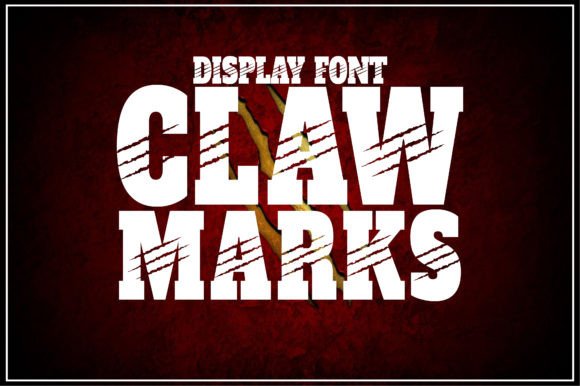 Claw Marks: The Dramatic Display Font for Handmade Brands