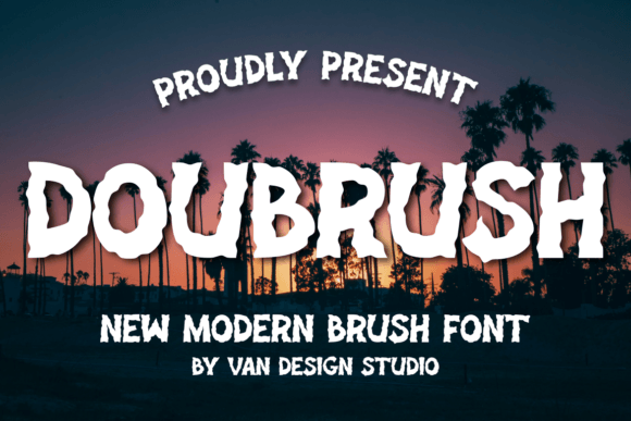 Doubrush: A Quirky Display Typeface for Modern Editorial Design