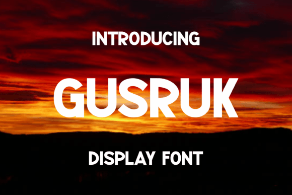 Gusruk: The Premium Display Font for Stronger Brand Identity