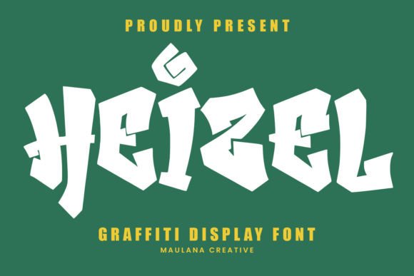 Heizel Graffiti: A Bold Display Typeface for Editorial Design