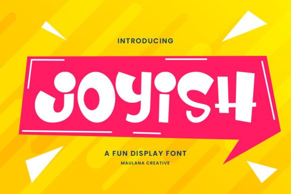 Joyish: A Playful Display Typeface for Modern Editorial Design