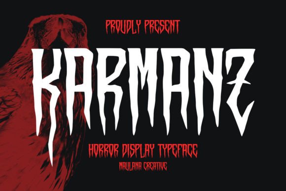 Karmanz: A Bold Display Typeface for Creative Brand Identity