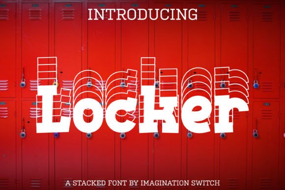 Locker: The Stacked Display Typeface for Modern Editorial Design