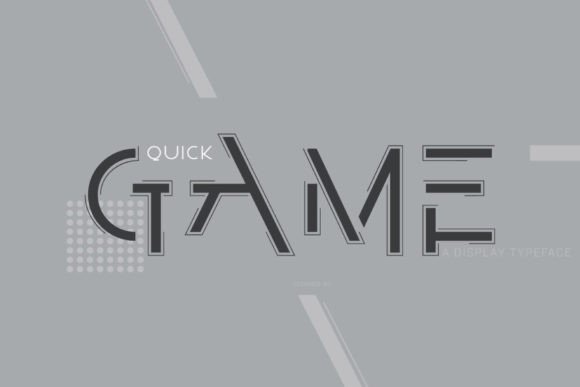 Quick Game: The Futuristic Typeface That Elevates Digital Layouts
