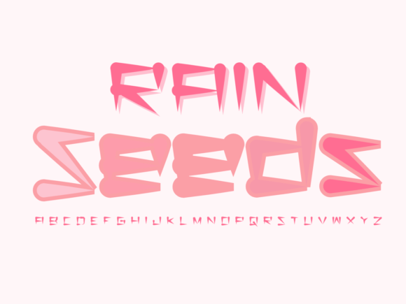 Rainseeds: A Joyful Display Font for Creative Branding
