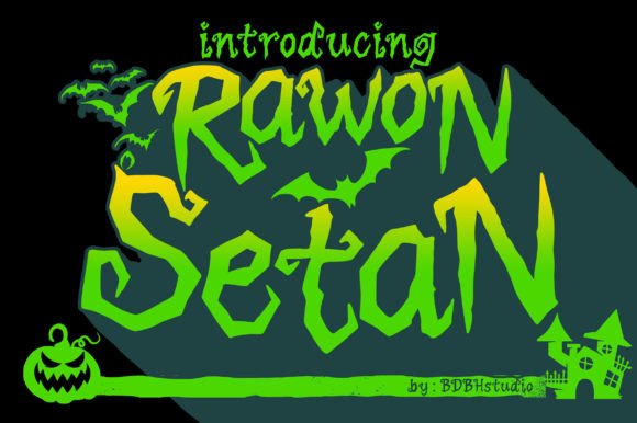Rawon Setan: A Playful Display Typeface for Editorial Design