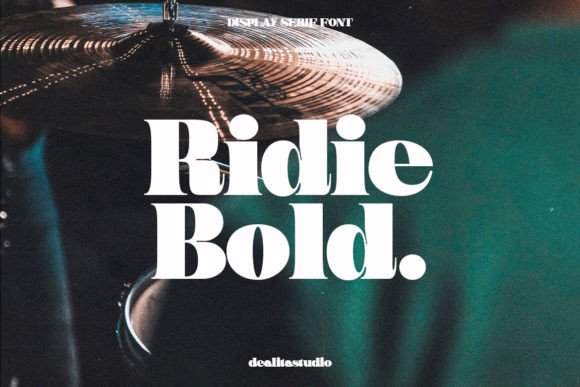 Ridie: The Bold Display Typeface for Memorable Brand Identity