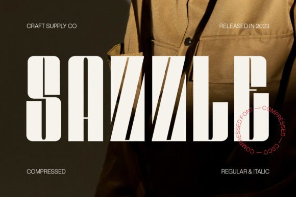 Sazzle: The Compressed Display Typeface for High-Impact Campaigns
