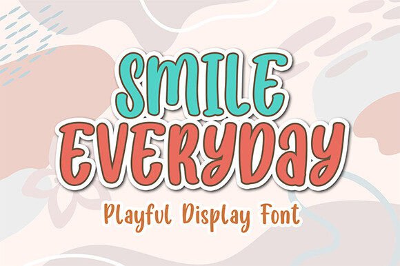 Smile Everyday: A Playful Display Typeface for Digital Brands