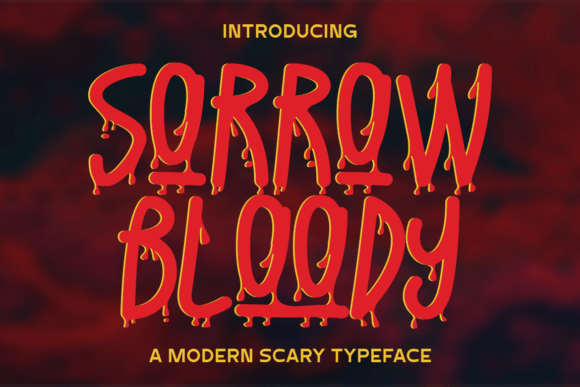 Sorrow Bloody: The Spooky Display Font for Halloween Web Design