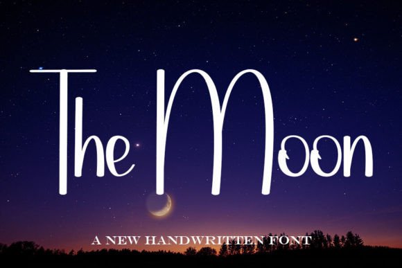 The Moon: A Handwritten Display Font for Modern Web Design