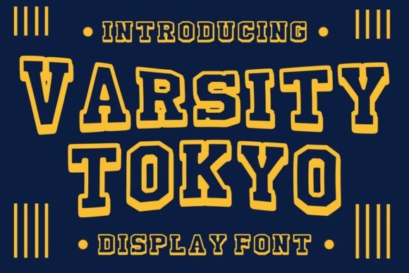 Varsity Tokyo: The Bold Typeface for Winter Branding